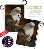 Portrait of an Eagle Garden Flag - Set with Stand Animals Wildlife Outdoor Deer Bear Wolf Pet Nature Farm Animal Creature - House Banner Small Yard Gift Double-Sided Made In USA 13 X 18.5 - Image 3