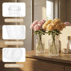 80Pack Glass Bud Vases in Bulk Clear Small Mini Vase for Flowers - Image 4