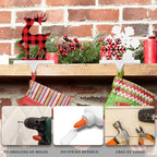 Hicarer 4 Pack Christmas Stocking Holders for Fireplace Mantel - Image 6