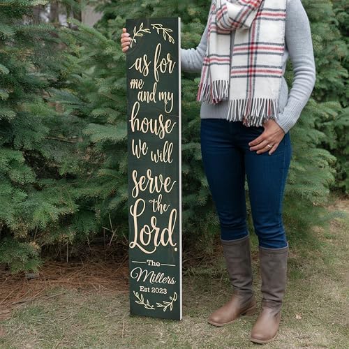 Personalized Welcome Sign for Front Door, Custom Welcome Sign for Porch Outdoor Welcome Home Decorations, 48"x8" PVC Sign (Design 15) - Image 6