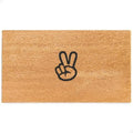 THEODORE MAGNUS Door Mat - Welcome Mat for Front Door with Non-Slip Backing - Durable Coir Doormat - Perfect for Outside Entrance and Entryway Matt - Outdoor/Indoor - Peace Out - 17" x 30" by TheodoreMagnus