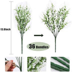 RECUTMS Artificial White Flower for Outdoor,Artificial Plants UV Resistant - Image 2