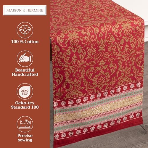 Maison d' Hermine Table Runner 100% Cotton 14.50" x 72" (Double Layer) - Image 2