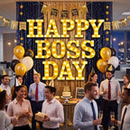 Aurelema 12 Pcs Happy Boss Day Decorations LED Letter Lights Signs - Image 6