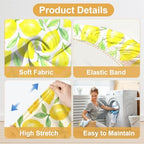 Lemon Chair Covers Set of 4,Stretchable Kitchen Dining Room Chair Covers Decorations Removable Washable Dining Chair Slipcovers Chair Protectors for Dining Room & Kitchen - Image 5