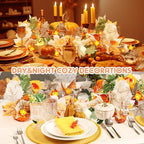VIHOSE 2 Pack Fall Maple Leaves Thanksgiving Garland 11.5ft, White - Image 3