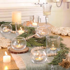 Volens 30pcs Assorted Clear Votive Candle Holders Bulk, Large Glass Votives - Image 5