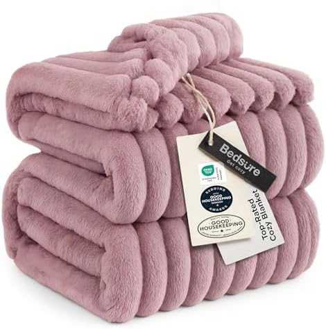 Bedsure Soft King Size Blankets for Bed Pink 108"x90" by BEDSURE