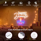 Zhengmy Happy Diwali Neon Sign, USB Powered LED Light for Wall Decor - Image 2