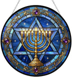 Hanukkah Suncatchers for Windows Hanging 9.8" by HYPESTYLE