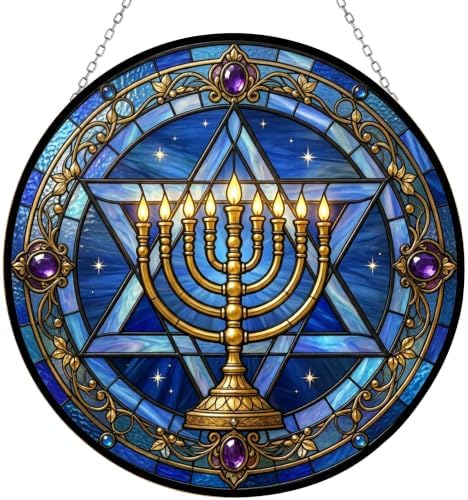 Hanukkah Suncatchers for Windows Hanging 9.8" by HYPESTYLE