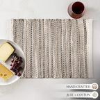 Hausattire Woven Table Placemats Set of 4 - Olive Green Christmas Jute Outdoor Table Mats for Kitchen Dining Decoration |Heat Resistant Farmhouse Dinner Spring Easter Placemat |13x19 Inch - Image 6