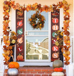 DearHouse 6 Pack Fall Garland Maple Leaf Clearance, 5.9Ft/Piece Hanging Vine Artificial Autumn Garland Thanksgiving Decor for Home Wedding Fireplace Party Christmas (Orange) - Image 3