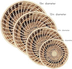 Handwoven African Basket Bowl for Fruits Wall Decor 8in diameter - Image 3