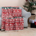 Christmas Throw Blanket & Pillow Cover Set – Cozy Cotton Holiday Décor, Reversible Festive Bedding & Sofa, Machine Washable Seasonal Home Decoration, Gift-Ready Packaging by MylasaHome