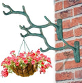Blulu 2 Pcs Cast Iron Plant Hanger Wall Bracket Tree Branch, Bronze by Blulu