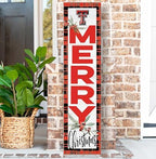 KH Sports Fan Texas Tech Red Raiders Holiday Porch Leaner, 11x46 Inches, Red Raiders Outdoor Christmas Sign; Display Some Holiday Cheer with This Texas Tech Red Raiders Christmas Sign - Image 2