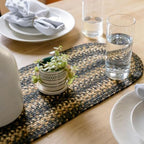 Homespice Kilimanjaro Jute Braided Table Runner, Oval 8x28 Set of 2 by Homespice