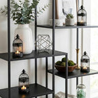Vela Lanterns Bird Cage Decorative Candle Holders, Black, Mini, 4-Pack - Image 4