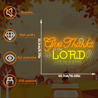 Give Thanks to the Lord Neon Sign Christian Thanksgiving LED Light up signs - Image 3