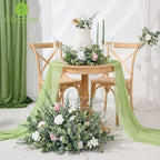 Alecono 200pcs Mixed Eucalyptus Leaves Stems Bulk, 4 Kinds Artificial Greenery Stems Faux Sliver Dollar Fake Greenery for Centerpieces Wedding DIY Bouquets Floral Arrangement Party Decor - Image 4