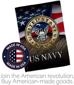 US Navy House Flag - Pack Armed Forces USN Seabee United State American Military Veteran Retire Official USA Embroidery - Decoration Banner Small Garden Yard Gift Double-Sided Made in 28 X 40 - Image 5