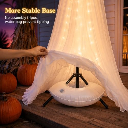 2 Pack 5 Ft Large Light Up Ghost Decor - Halloween Decorations Outdoor - Image 6