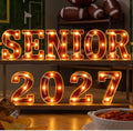 Honoson 10 Pcs Football Senior Night Decoration Senior 2027 LED Light Sign by Honoson