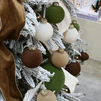 Sea Team 25-Pack Flocked Velvet Christmas Ball Ornaments, Prairie Fall - Image 6