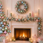 Lunmon 64 Pcs Pastel Christmas Ball Ornament 1.57/1.97/2.36 Inch Xmas Bulbs - Image 5