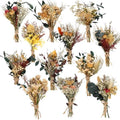 Layhit 12 Pcs Mini Dried Flower Bouquet Boho for Wedding,Bright by ShungLan
