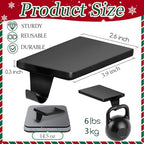 HMASYO Christmas Stocking Holders for Mantle Set of 4, Black Heavy Duty Iron Stocking Hangers Base, Low Profile Weighted Stocking Holder Hooks for Fireplace Tabletop Shelf Christmas Decoration - Image 2