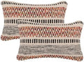 · REDEARTH · Boho Textured Handwoven Throw Pillow Cases, Motley Bohemia by REDEARTH
