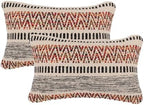 · REDEARTH · Boho Textured Handwoven Throw Pillow Cases, Motley Bohemia by REDEARTH