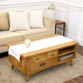 Solino Home 100% Pure Linen Dining Table Runner White Hemstitch, 14 x 60 in by SolinoHome