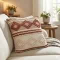 TreeWool 100% Cotton Woven Throw Pillow Cover (Pack of 1, 18" x 18", Kaavi) by TreeWool