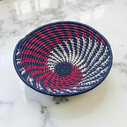 Handwoven African Basket Bowl for Fruits Wall Decor 10in diameter - Image 3