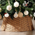 Poen Woven Rattan Christmas Tree Collar by Poen