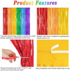 ZATAYE 12 Pack Rainbow Kindergarten Foil Curtain Streamer Decorations - Image 4