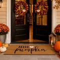 Breling Hello Pumpkin Coir Doormat 16 X 47 Inch Large Fall Door Mat by Breling