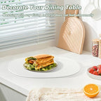 Oval Woven Placemats Set of 8 Heat Resistant Placemats 17 x 12 Inches Farmhouse Cotton Rope Place Mats for Dining Tables Trivets for Hot Dishes, White - Image 4