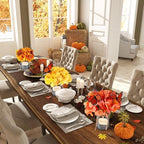 Mimorou 12 Set Fall Thanksgiving Table Centerpiece with Vintage Metal Vases Faux Fall Table Artificial Floral Centerpiece with 3D Butterfly for Autumn Harvest Farmhouse Home Decor (Retro Colors) - Image 6