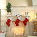 Christmas Stocking Holder - Stocking Holders for Mantle – 3Pcs Christmas Stocking Holder – Home Decoration with J O Y Letters – Plated Bright Nickel – Elegant and Modern Joy Hangers - Image 4