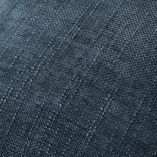 Set of 4 Soft Textured Decorative Throw Pillow Covers 22x22 Inch Cozy Farmhouse Cushion Cover Square Accent Pillow Cases for Bed Couch Sofa Living Room, Grey Blue - Image 4