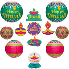 Fun Express 8" - 16" Diwali Festival of Lights Party Decorating Kit - 13 Pieces by FunExpress