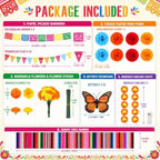 87 Pcs Dia De Los Muertos Decorations Day of The Dead Decor Set for Diwali Party Ofrenda Altar Decor - Image 2