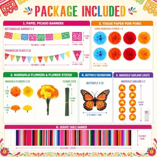 87 Pcs Dia De Los Muertos Decorations Day of The Dead Decor Set for Diwali Party Ofrenda Altar Decor - Image 2