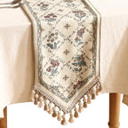 Patdrea Designer French Elegant Linen Table Runner,12"X87"-Audrey A by patdrea