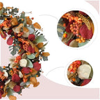24 Inch Fall Wreath with Berries Eucalyptus for Front Door - Image 2