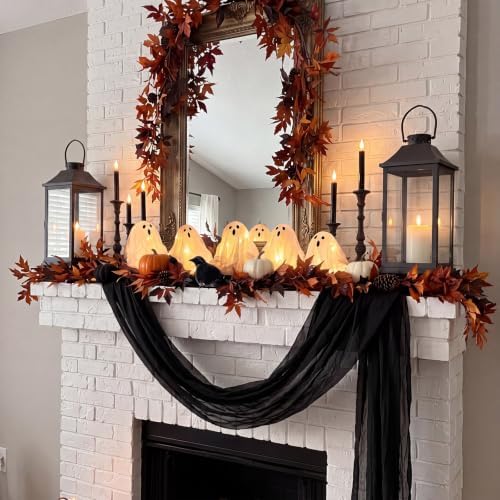 Halloween Indoor Decorations, Set of 5 Light Up Ghosts Table Centerpiece - Image 6